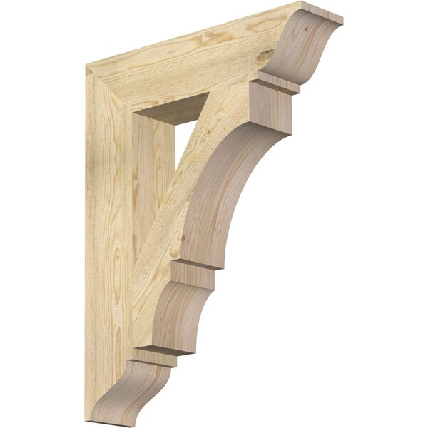 Ekena Millwork Balboa Traditional Rough Sawn Bracket, Douglas Fir, 6"W x 26"D x 34"H BKT06X26X34BOA01RDF - main